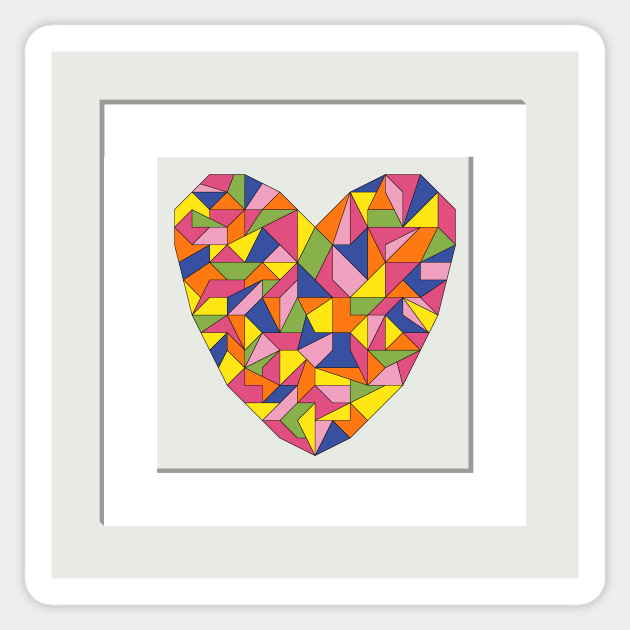 Framed Heart Sticker by DavidASmith